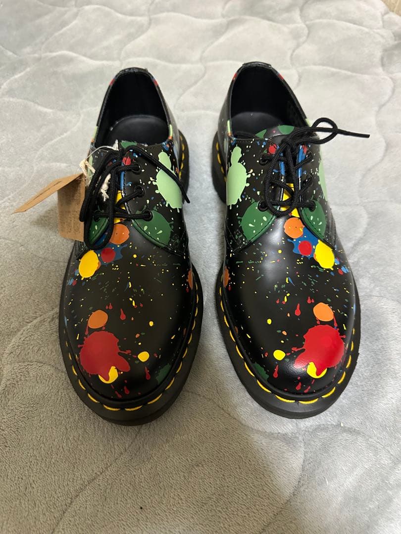 新品未使用　ドクターマーチン　1461 ペイントスプラッター　UK5