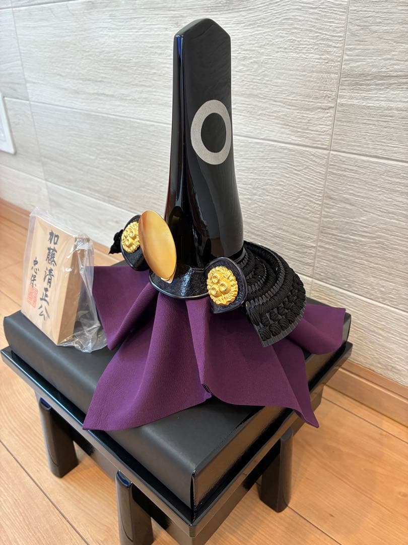 新品　兜飾り　加藤清正デザイン　忠保作