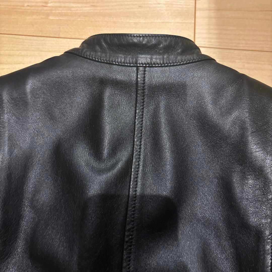 EMMETI FAI ナッパ シングル ライダースブルゾン 38 レディース