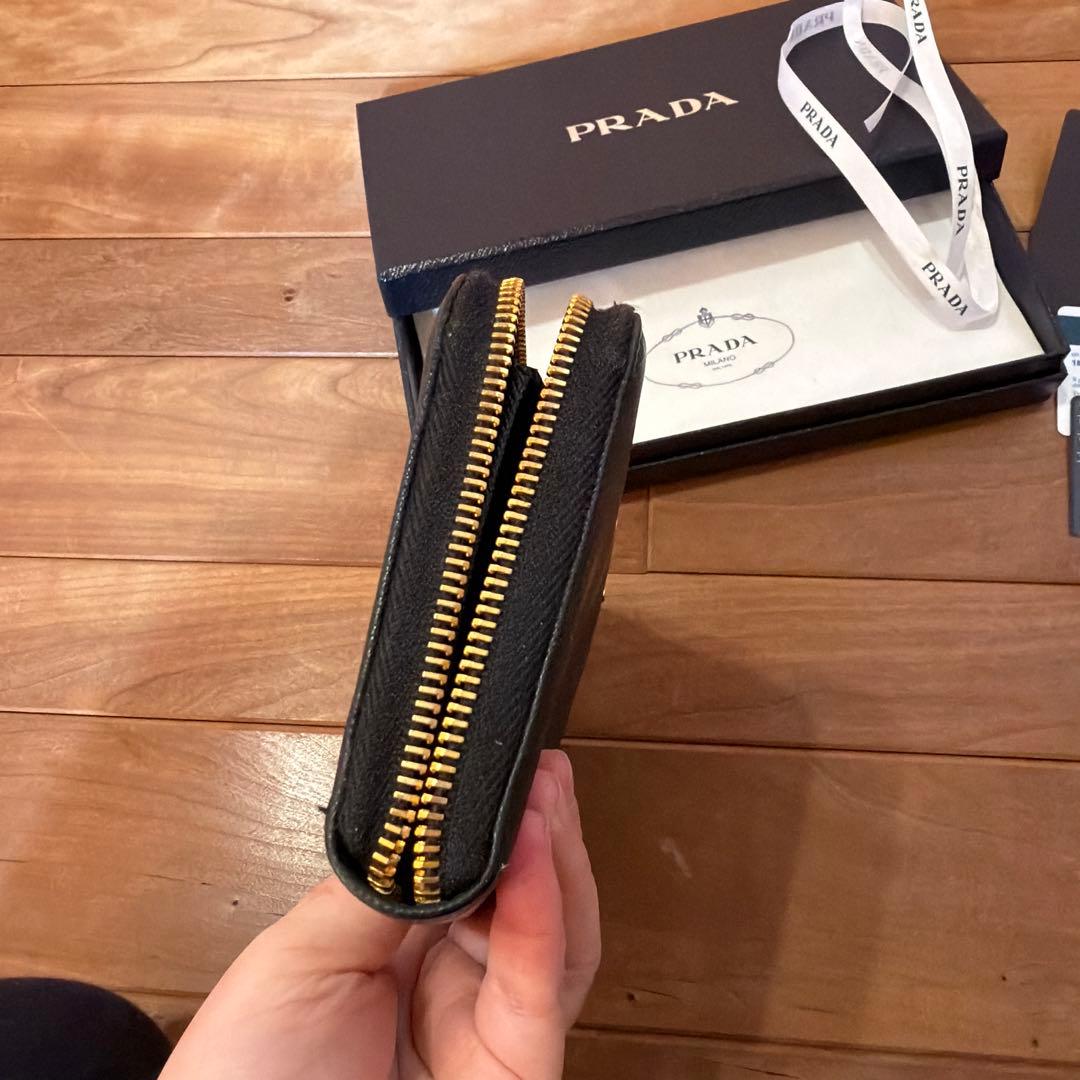 HRB　プラダ　長財布　NERO ブラック　サフィアーノ