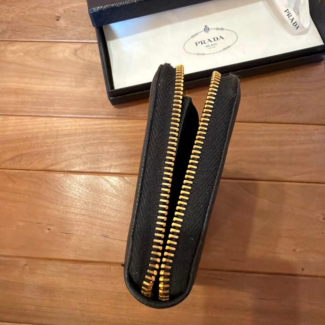 HRB　プラダ　長財布　NERO ブラック　サフィアーノ