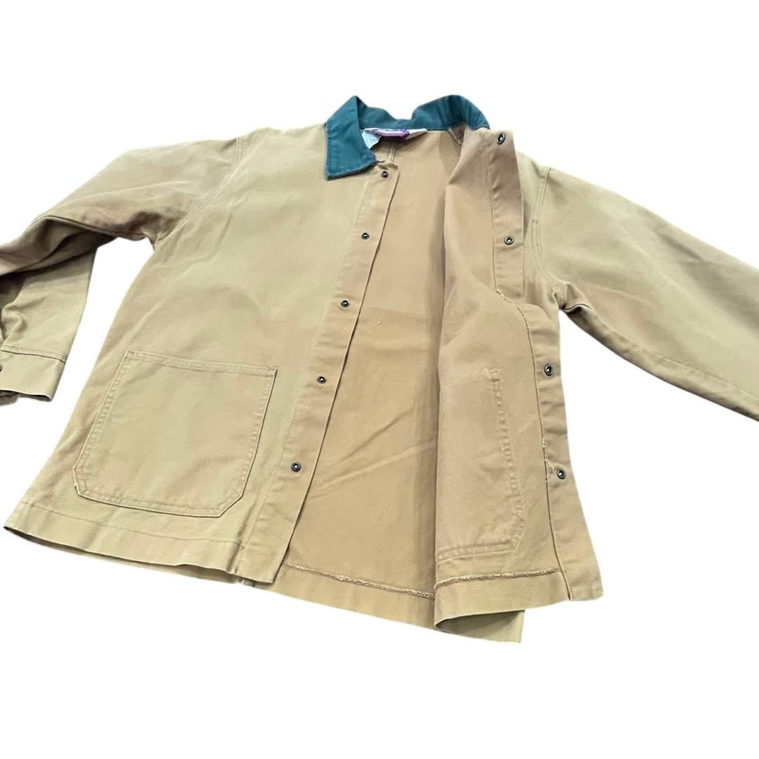 つ*し様 80sUSA製WALLSハンティングジャケットダック地 切替襟カバーオ