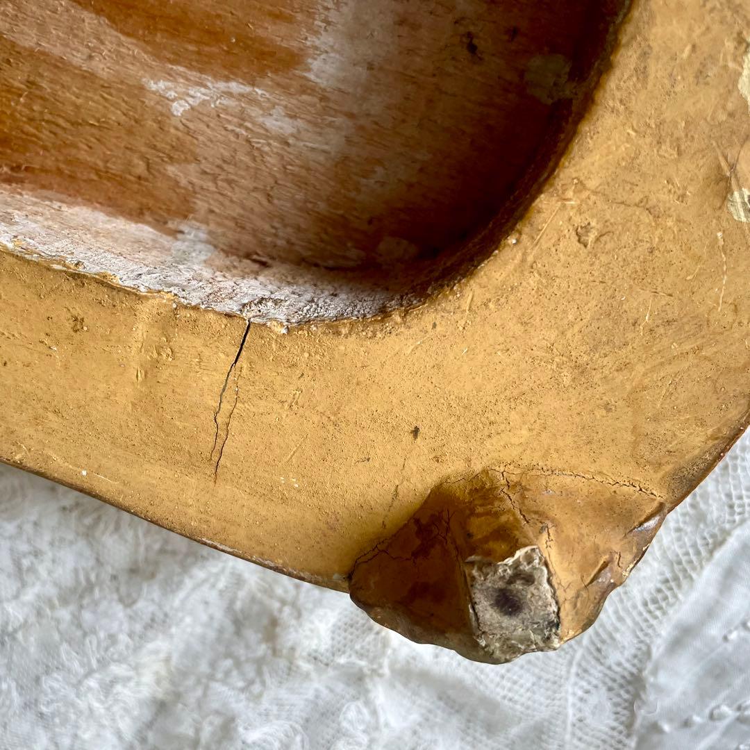 ディスプレイ台座　ポワドレ　フランスアンティーク　店舗什器　ゴールド　ベロア張り