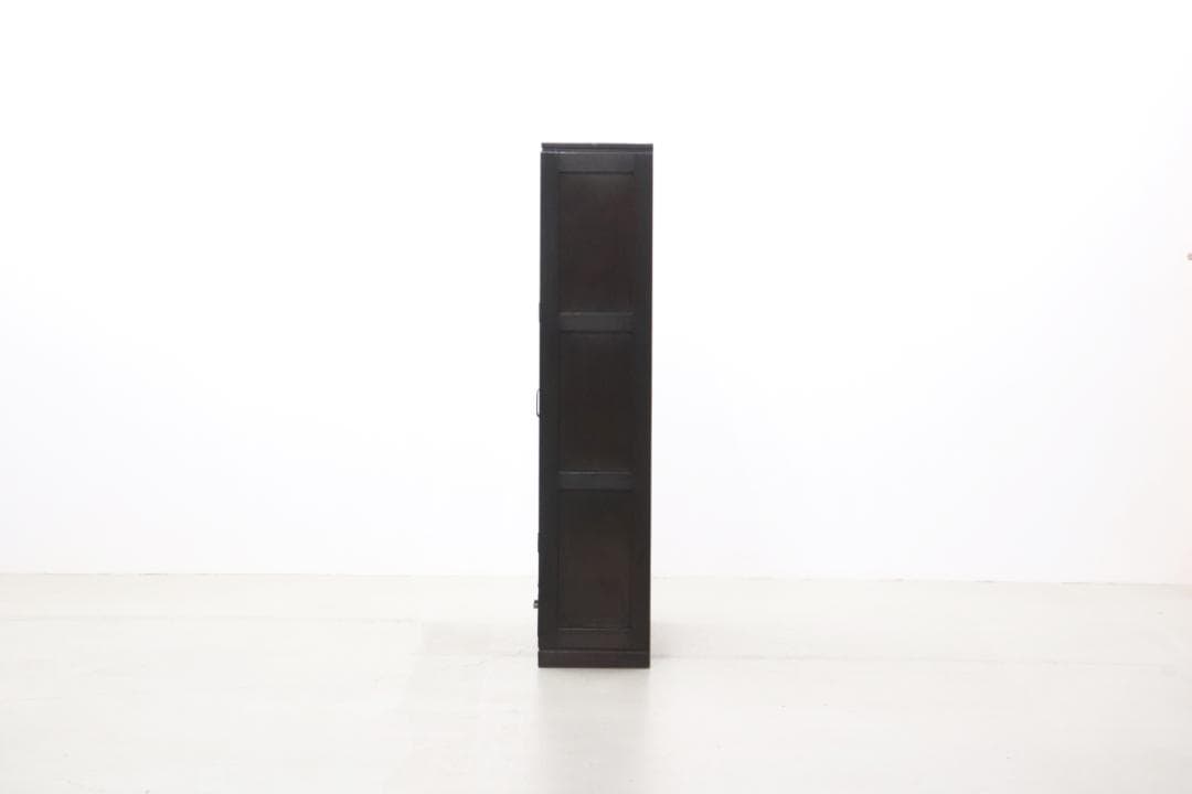 レトロ ガラス キャビネット ダイヤガラス 食器棚 書棚 本棚 本箱 収納 水屋