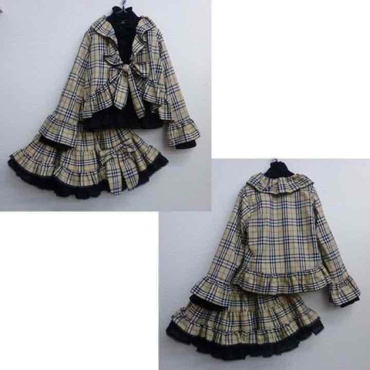SALE‼️ラスト！フォーマル❤️バーバリー調チェック3点セット【韓国子供服】