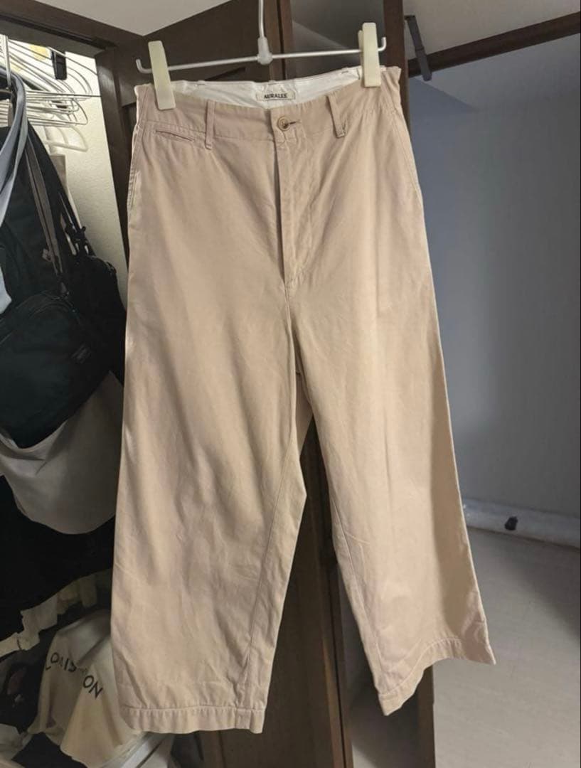 AURALEE WIDE PANTS オーラリー チノパンサイズ3