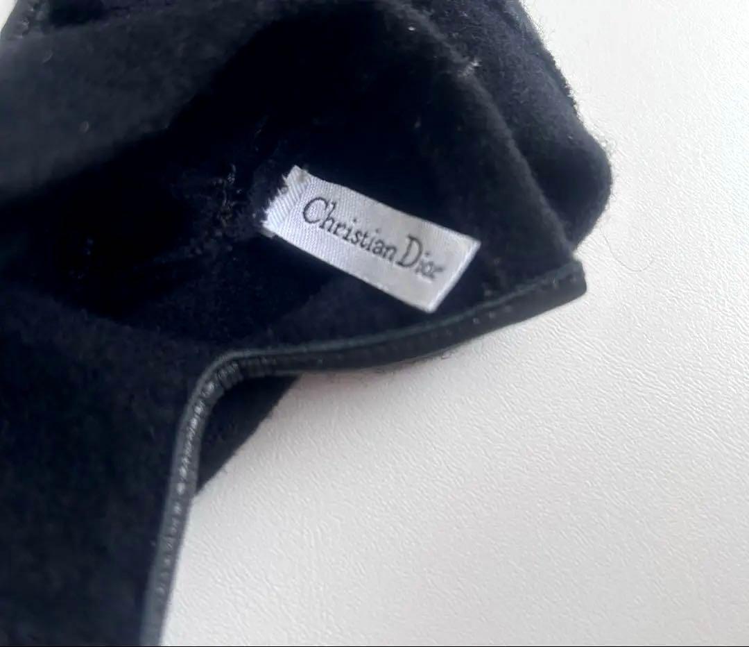 Christian Dior カシミヤ100%手袋 黒　ブラック