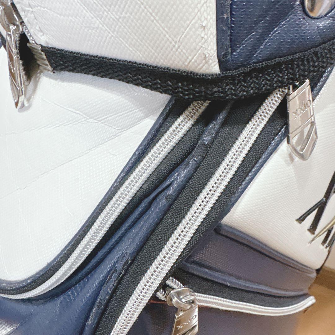 K434 XXIO ホワイトネイビー キャディバッグ