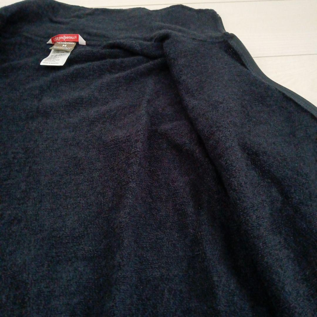 ウールパワー フルジップ ジャケット 400 サイズM ネイビー