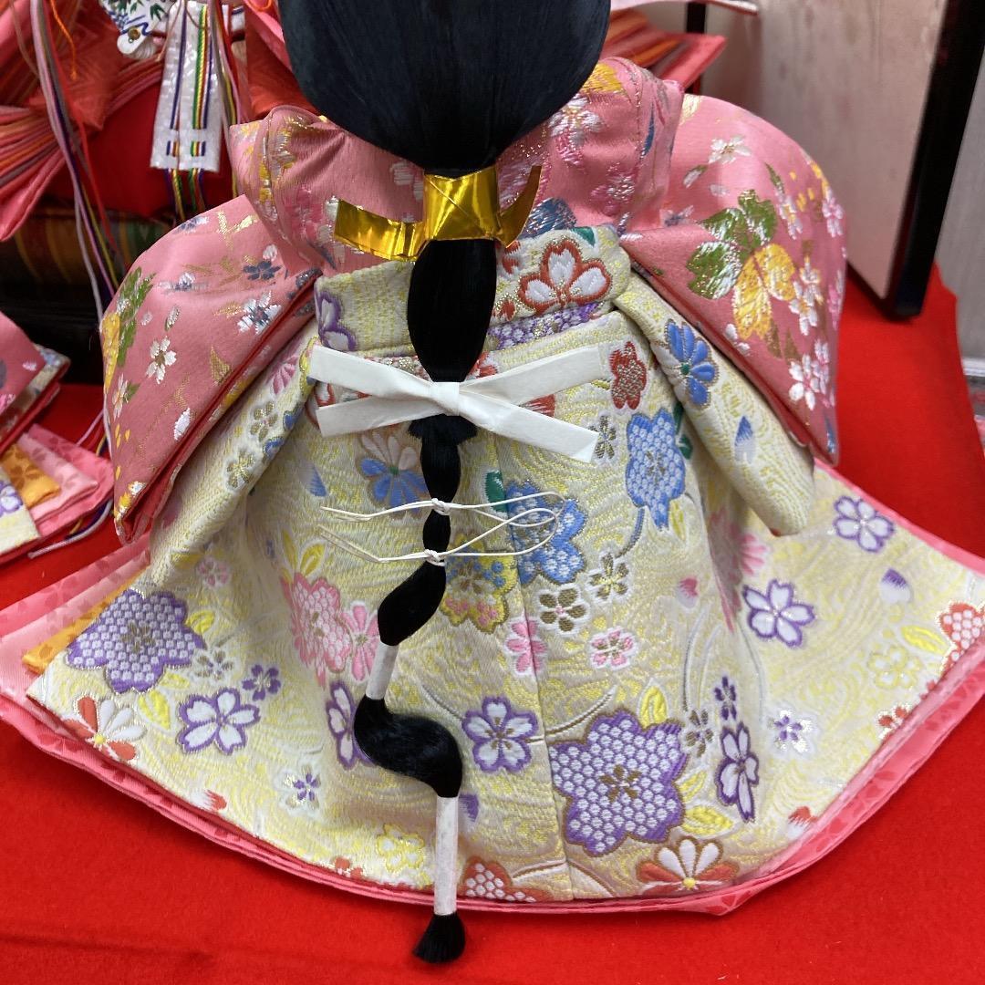 B5-2 三五サイズの官女　きれいで豪華な衣装　三段飾り人形　三人官女