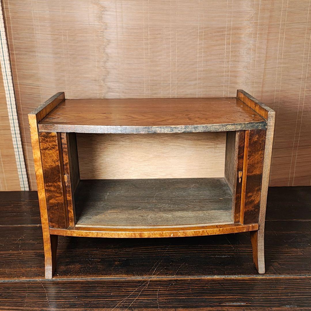 飾り棚　蛇腹扉　キャビネット　昭和レトロ　古家具