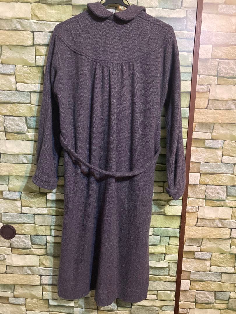 良品　イングランド製　MARLING&EVANS デザインワンピース　毛100%