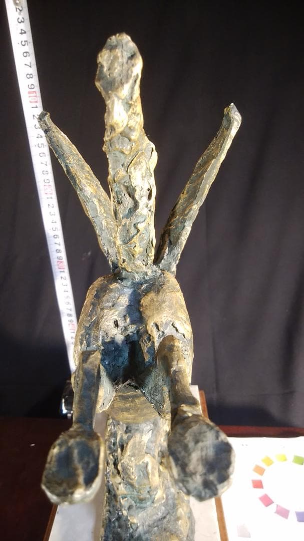 や*す様 ブロンズ像 西望「春風」ペガサス天馬 高3４c重６kg/彫刻銅像/干支