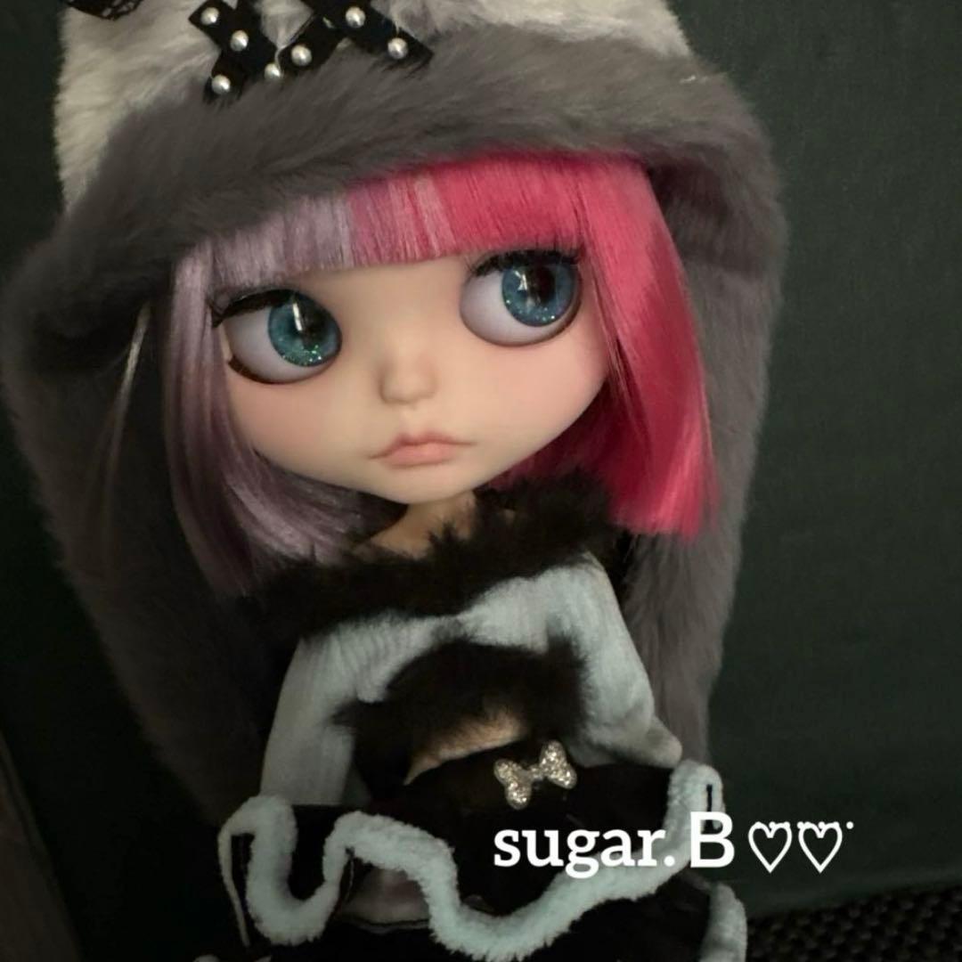 アイシードールカスタム❤︎ピンク×薄パープル❤︎ボブ