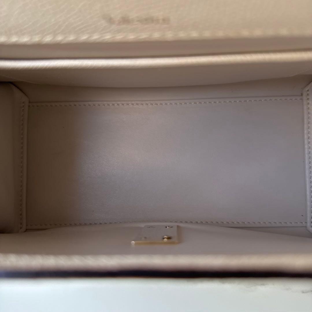 VALEXTRA イジィデ　ミニ　ホワイト　2WAYショルダーバッグ