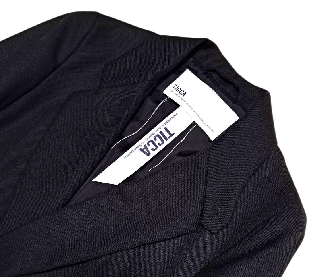 TICCA ダブルジャケット　テーラードジャケット　ウール100％　金ボタン