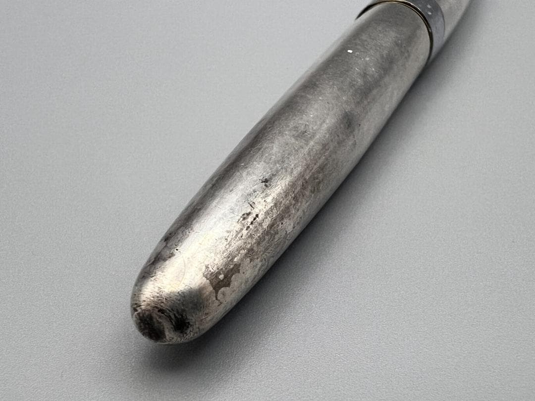 【海】パイロット スターリングシルバー 万年筆 大型ペン先/18K-750