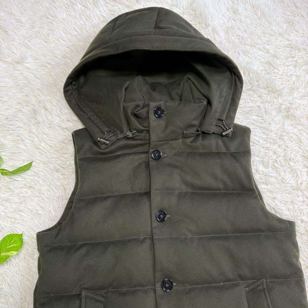 【マッキントッシュ】極美品 ダウンベスト カーキ 42サイズ メンズ 肉厚