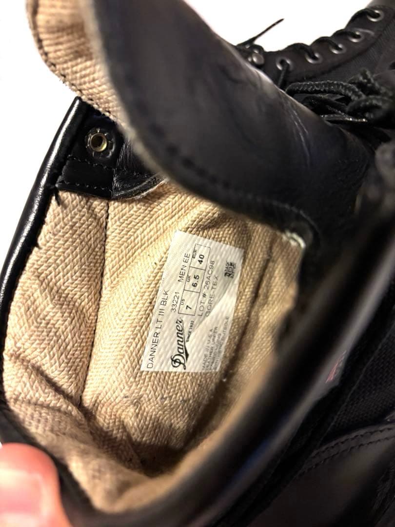美品　ダナーライト　ブラック　US7…25cm
