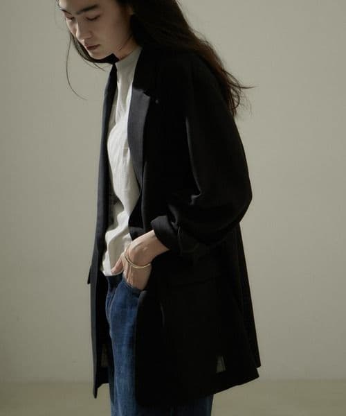 サロン アダム エ ロペ / リネンライクリラックスジャケット 24SS