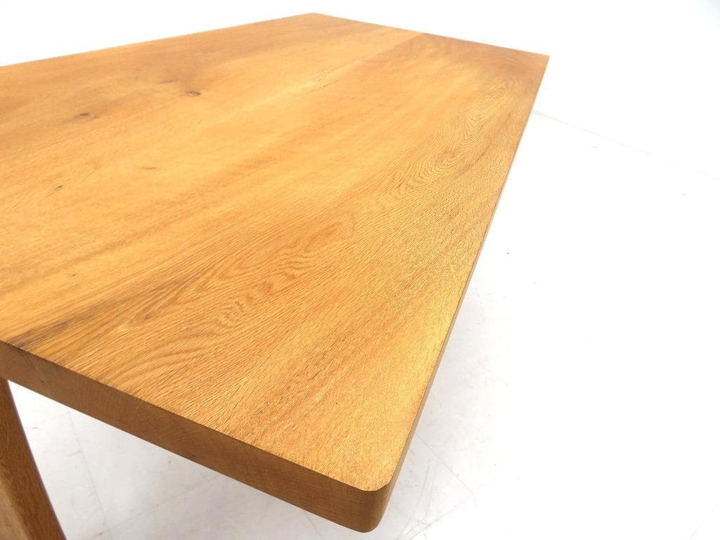 展示品　オーク材　無垢材　オイル仕上げ　デスク　書斎机　勉強机　北欧　高級