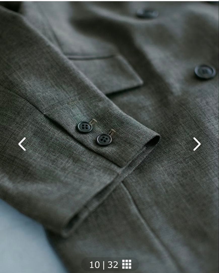 【新品】北欧暮らしの道具店　ダブルジャケット / オリーブブラウン（S）