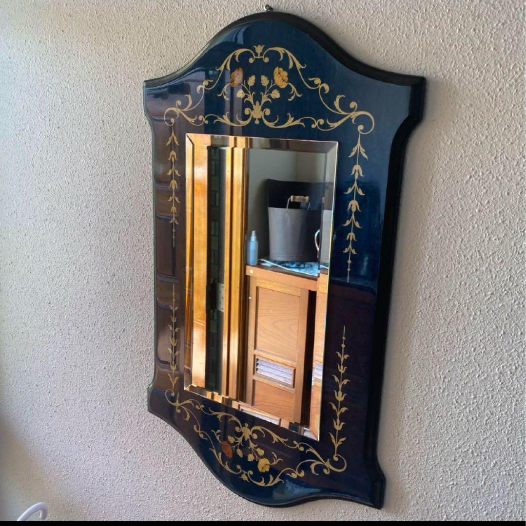 イタリア象嵌面取り鏡