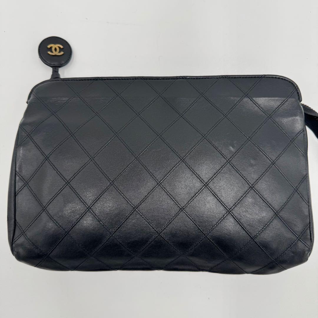 CHANEL シャネル ビコローレ ラム レザー クラッチバッグ セカンドバッグ