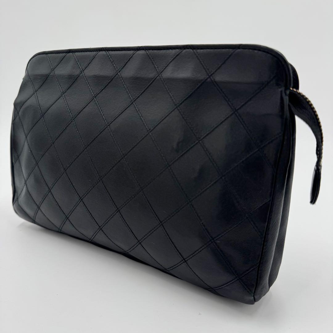 CHANEL シャネル ビコローレ ラム レザー クラッチバッグ セカンドバッグ