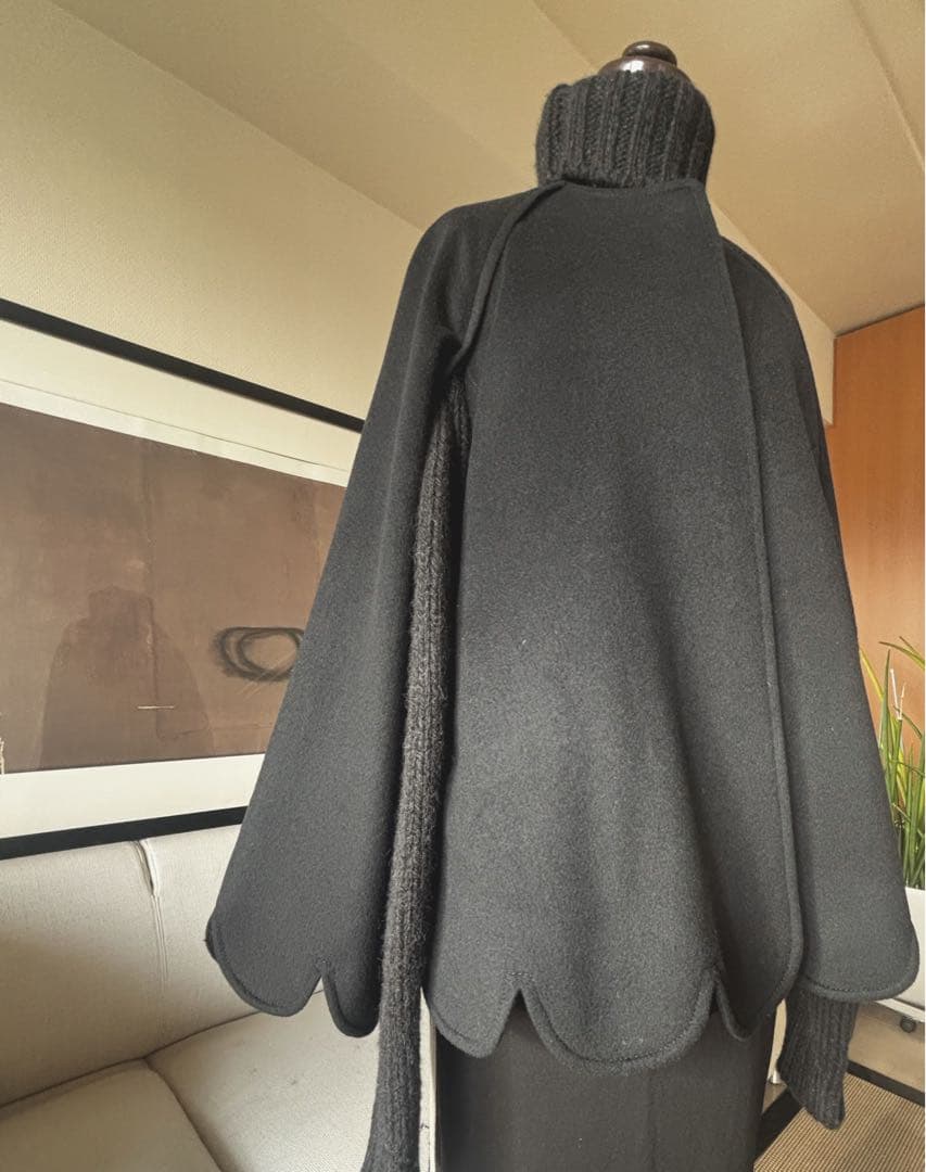 cygne★シーニュ★『Sophie』カシミア×ウールタイプ★ポンチョ★ケープ