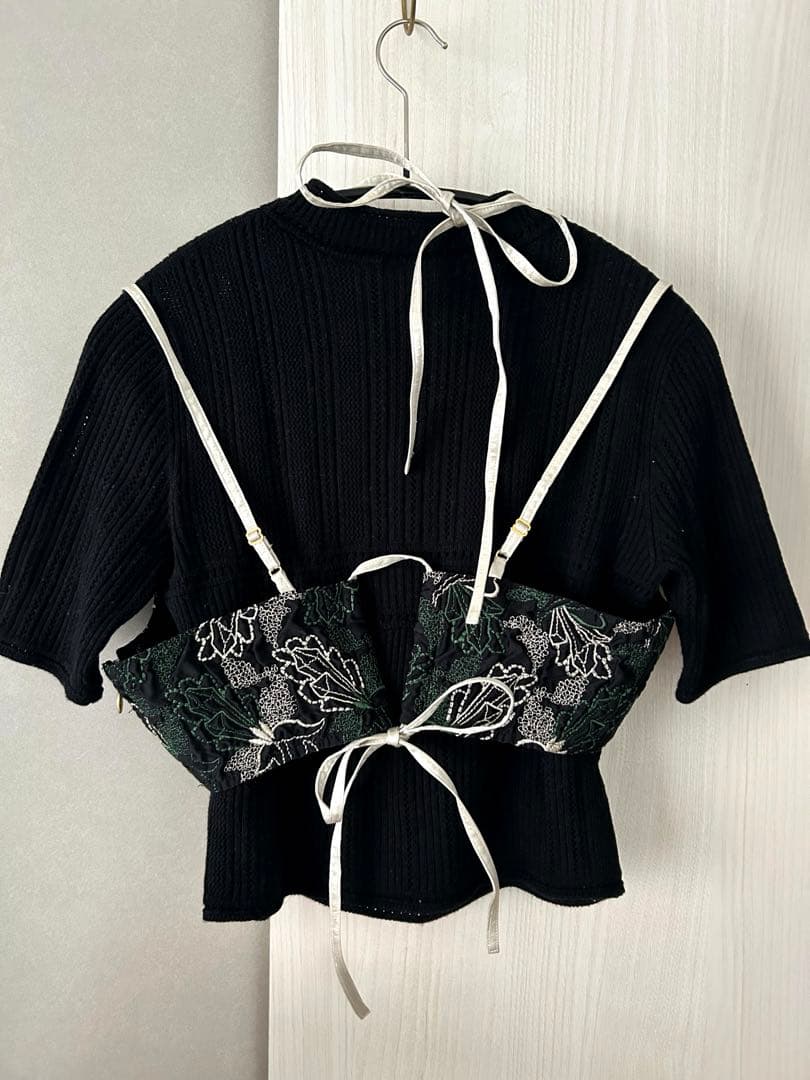 ◆完売商品MURRAL Quartz embroidery ビスチェ ミューラル