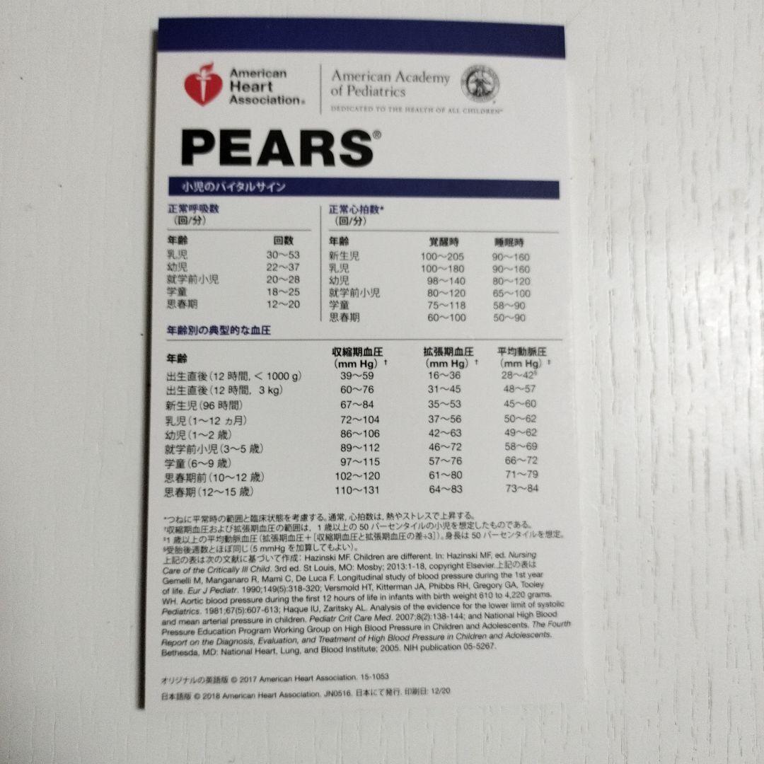 PEARS 小児救急評価マニュアル