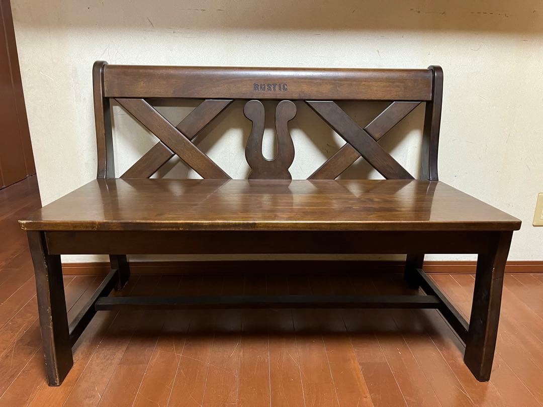 【愛知周辺手渡し大歓迎】カリモク ルスティックRUSTIC】 2人掛ベンチ