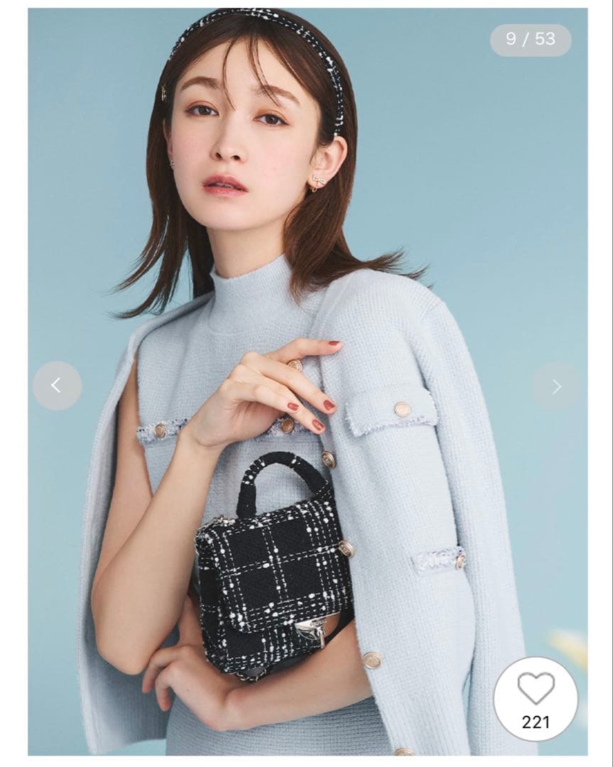 CELFORDセルフォードトリムミニニットワンピースセット ツイードセットアップ