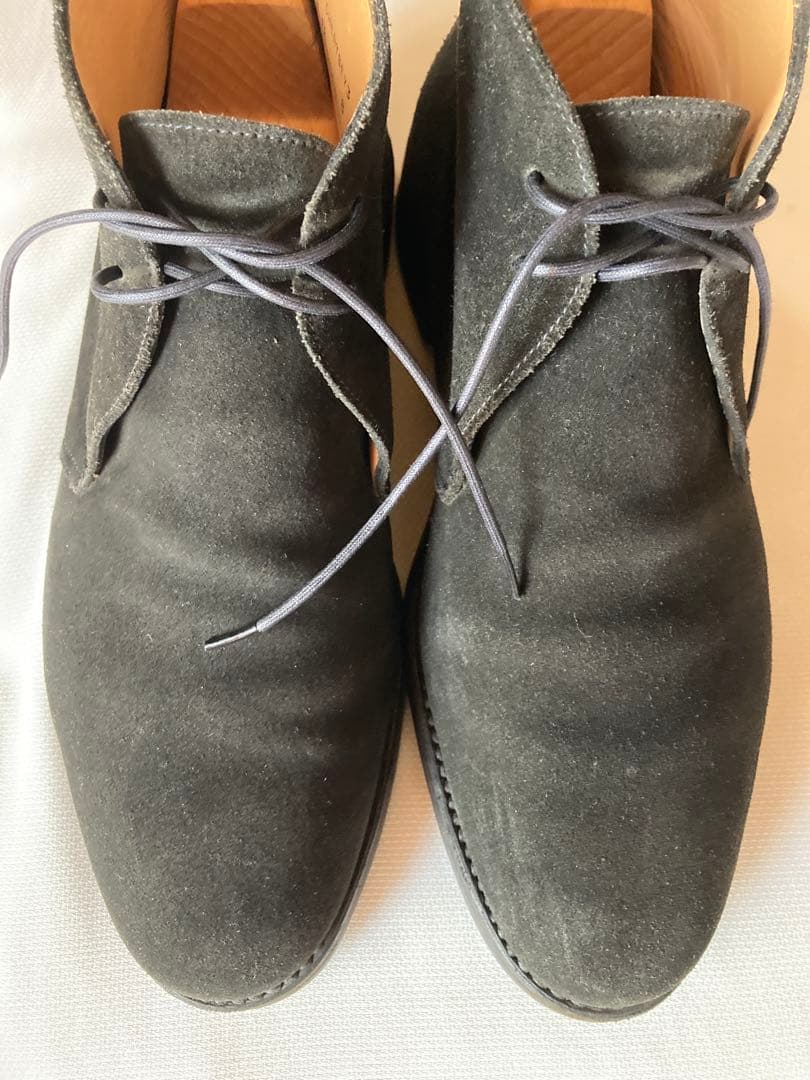 CROCKETT&JONES チャッカブーツ　UK8E スエード黒