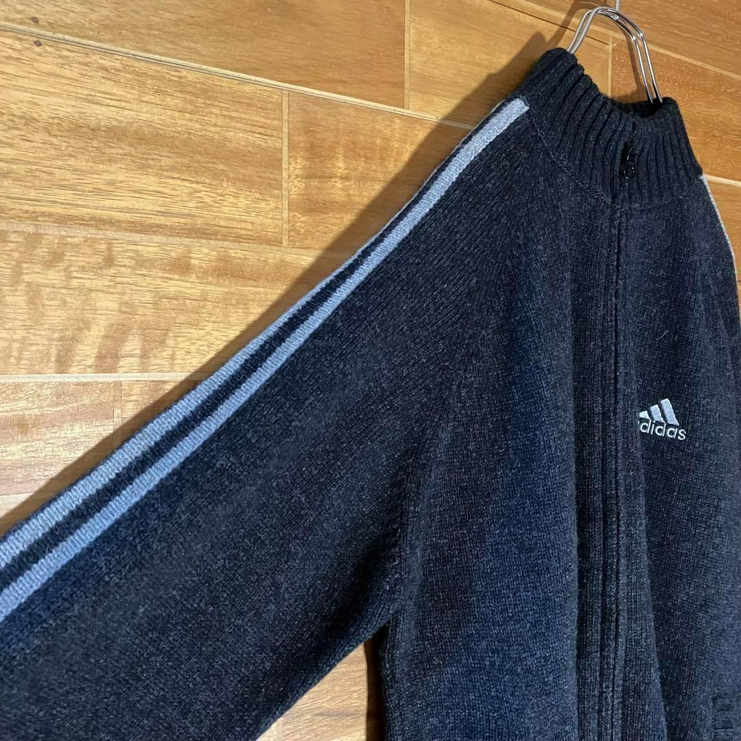 【新品タグ付き】adidas ドライバーズニット　ジャージ　刺繍　常田　グレー