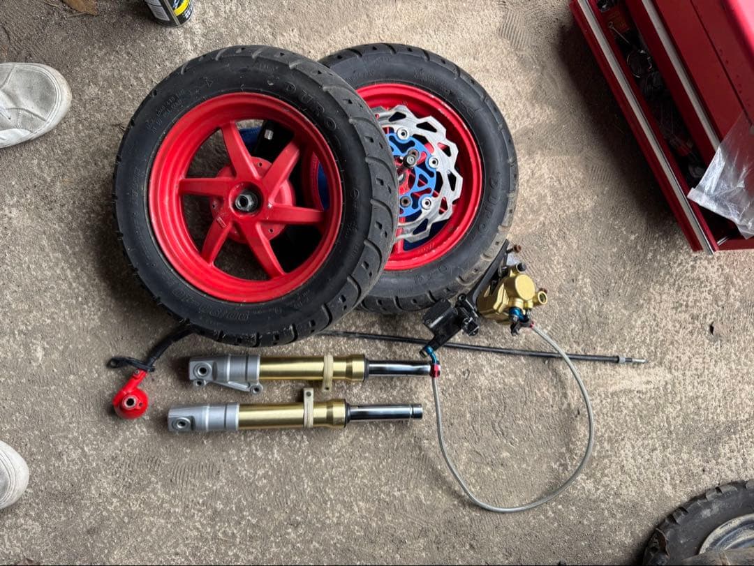 AF35 DIO ホイール サスペンション キャリパー ステム セット