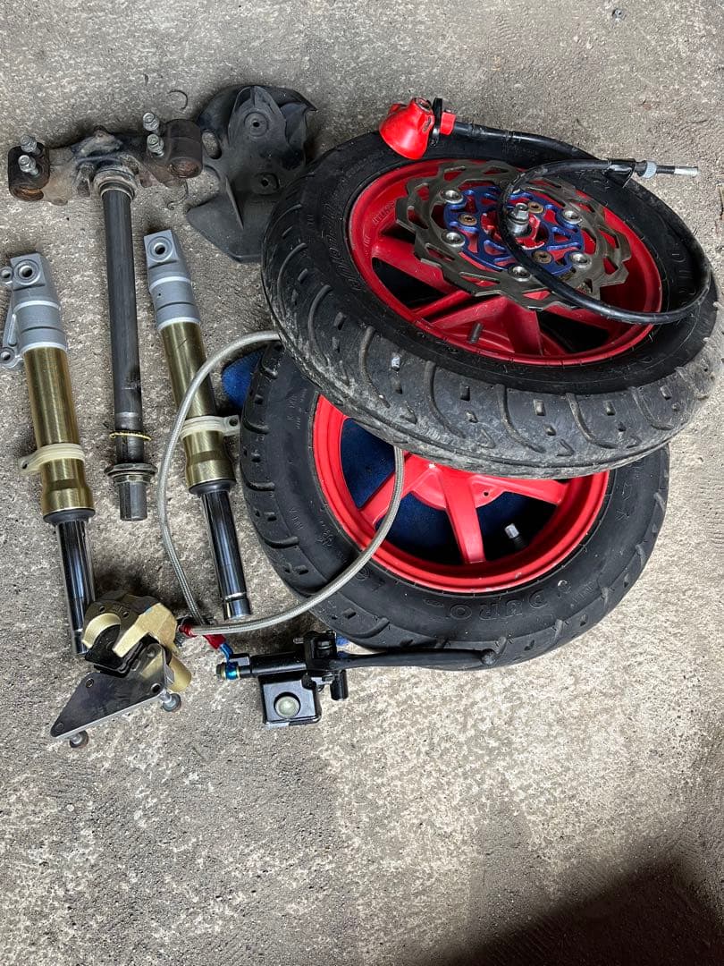 AF35 DIO ホイール サスペンション キャリパー ステム セット