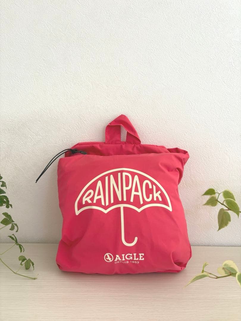 ペンギンさん専用AIGLE Sサイズ レインコート フード付き ピンク