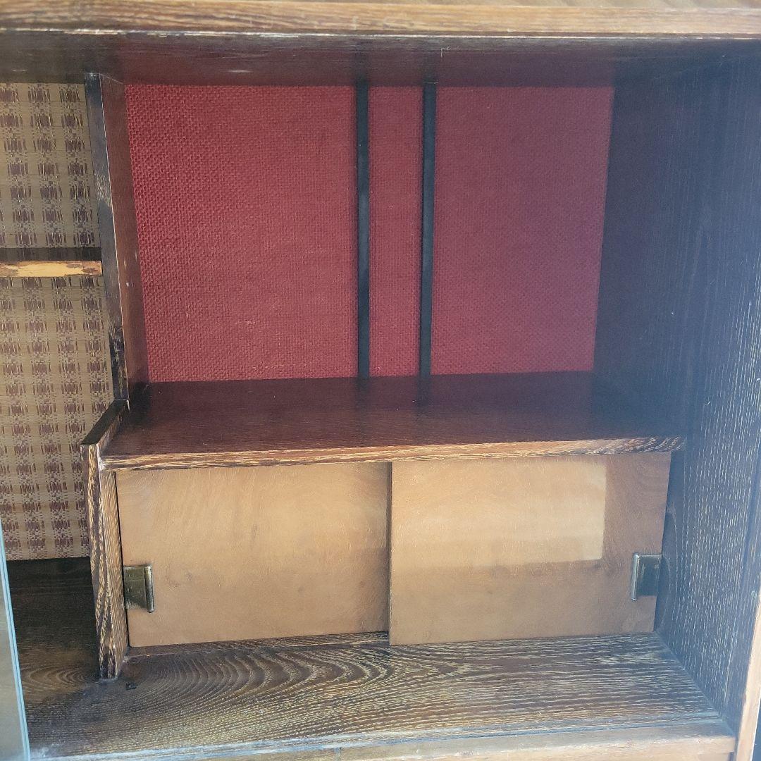 【昭和レトロ】茶箪笥 飾り彫り 古家具 アンティーク