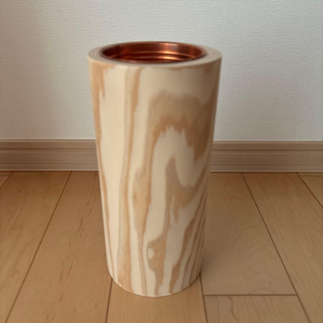 【超希少・レア商品】未生流 白木製 寸胴花器 5本セット