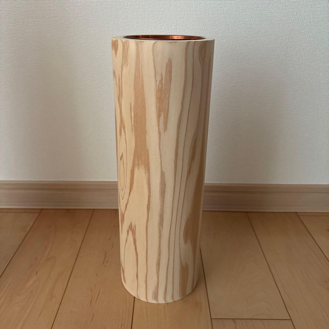 【超希少・レア商品】未生流 白木製 寸胴花器 5本セット