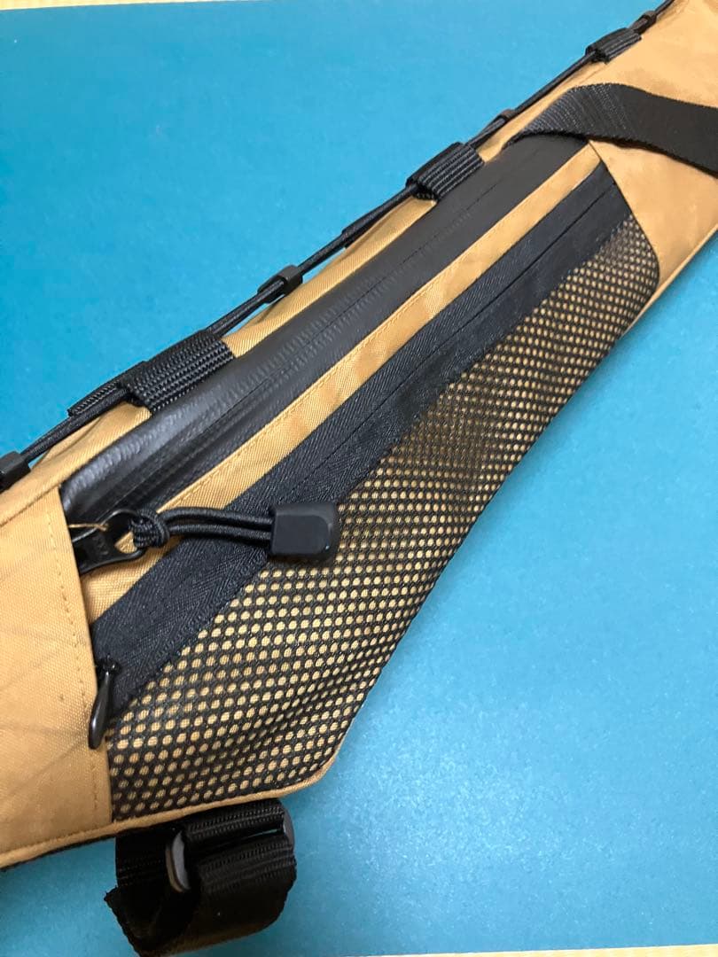 ハンドメイドフレームバッグx-pac VX21HS コヨーテブラウン43cm