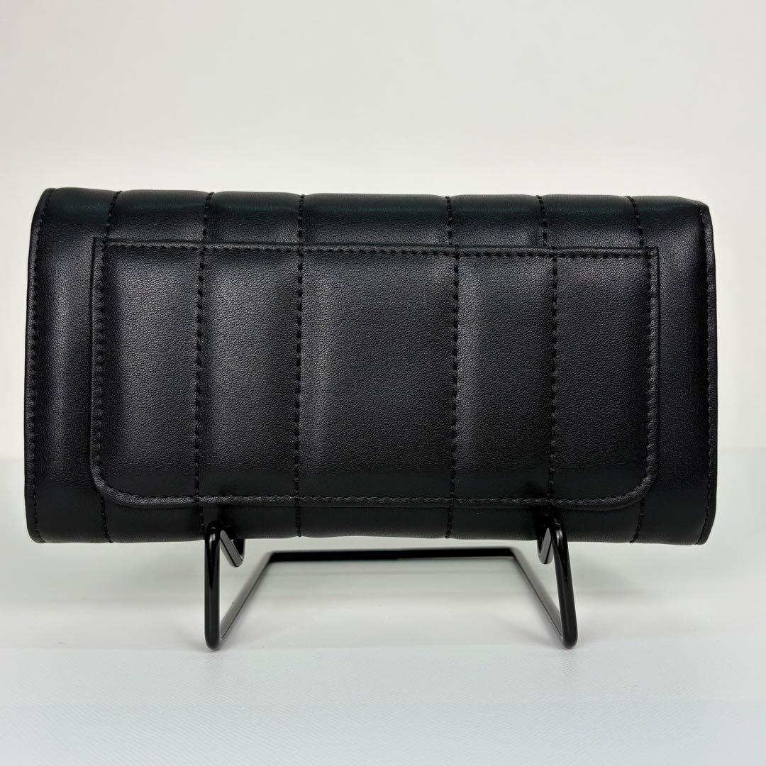 【箱付き】 Tory Burch キラ ターンロック 長財布 ブラック