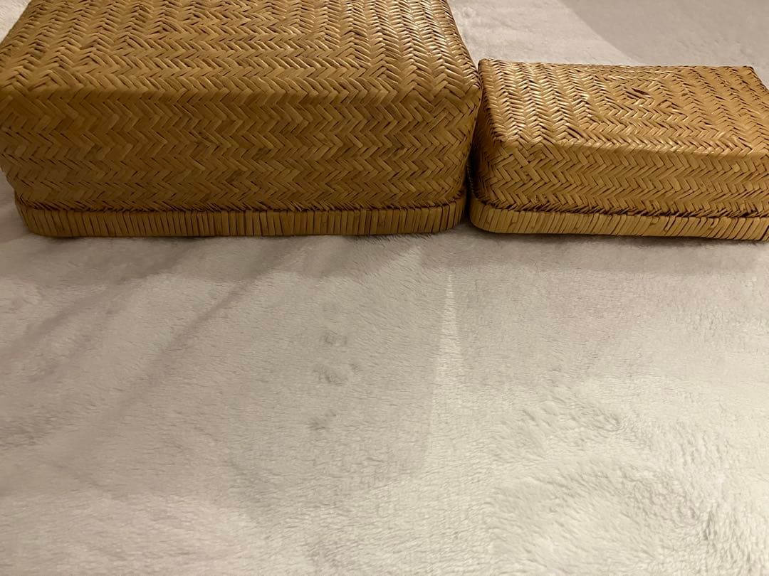 値下げしました　小物入れ　弁当箱　セット　竹細工　昭和レトロ