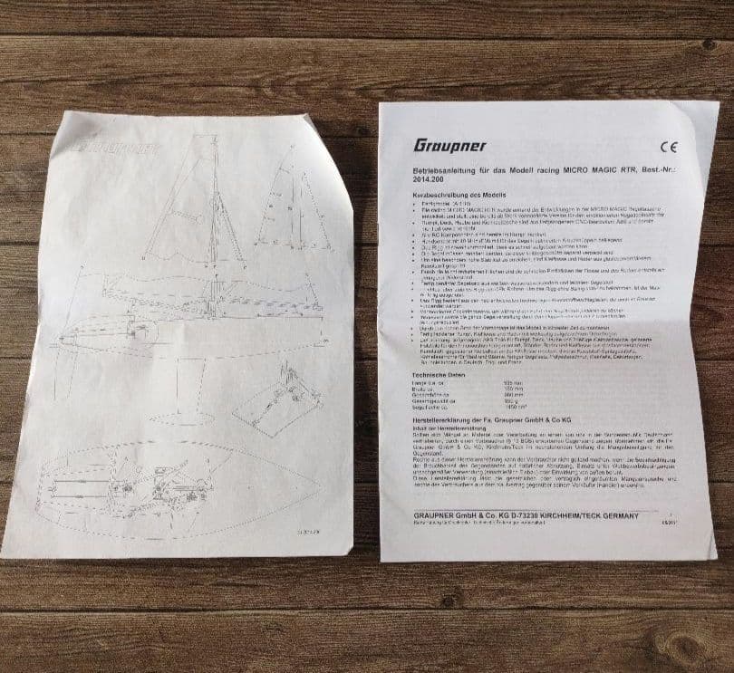 Graupner ヨット　ラジコン　プロポセット２　ドイツ製