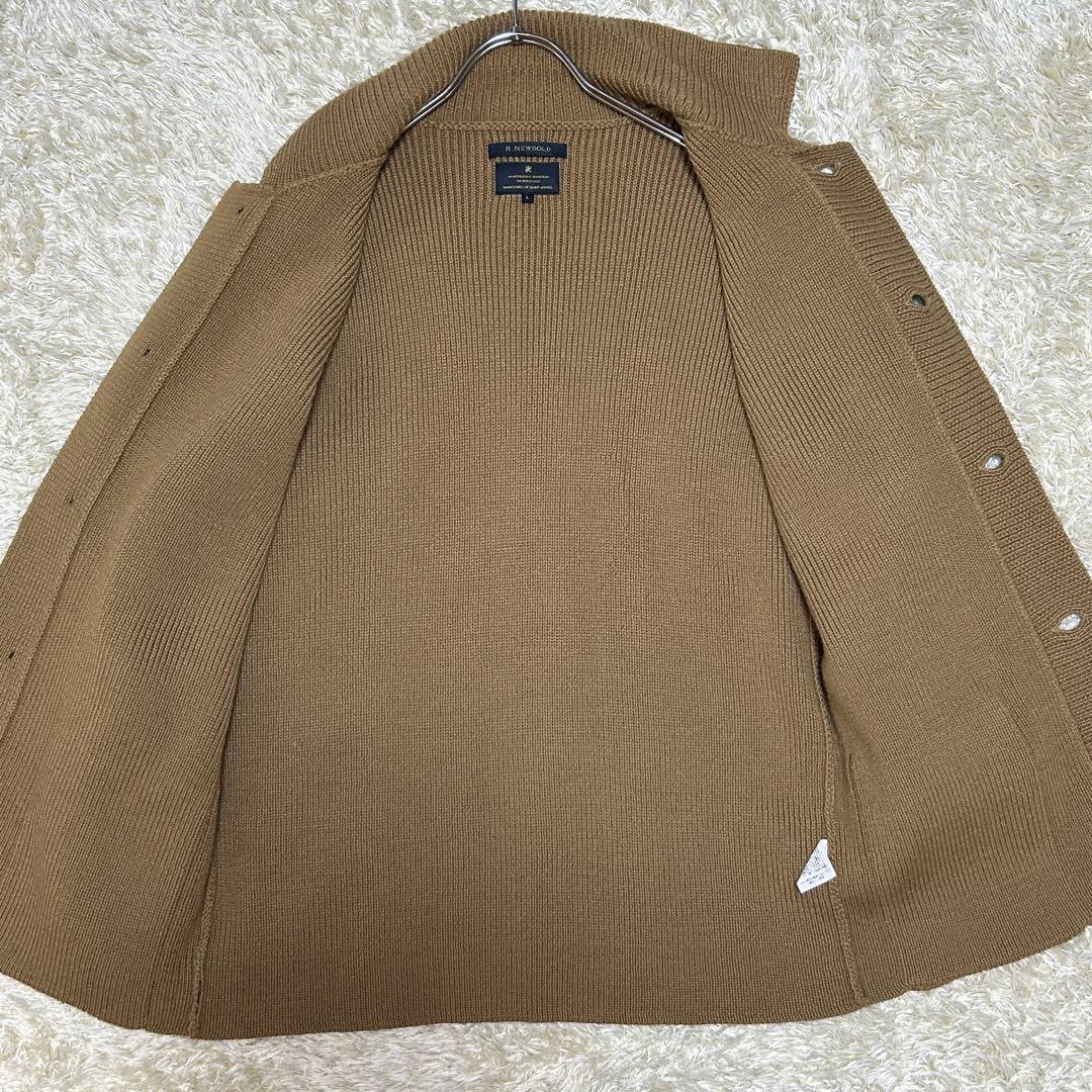 【極美品L ウール100%】ポールスミス　ニットジャケット　ローゲージ　キャメル