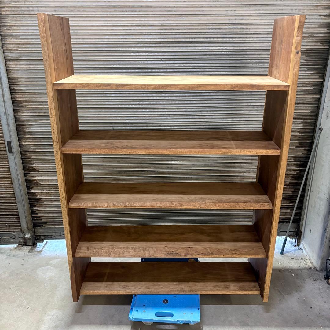 【福岡】ブビンガ Bubinga アフリカ産 高級広葉樹 本棚 アンティーク 棚