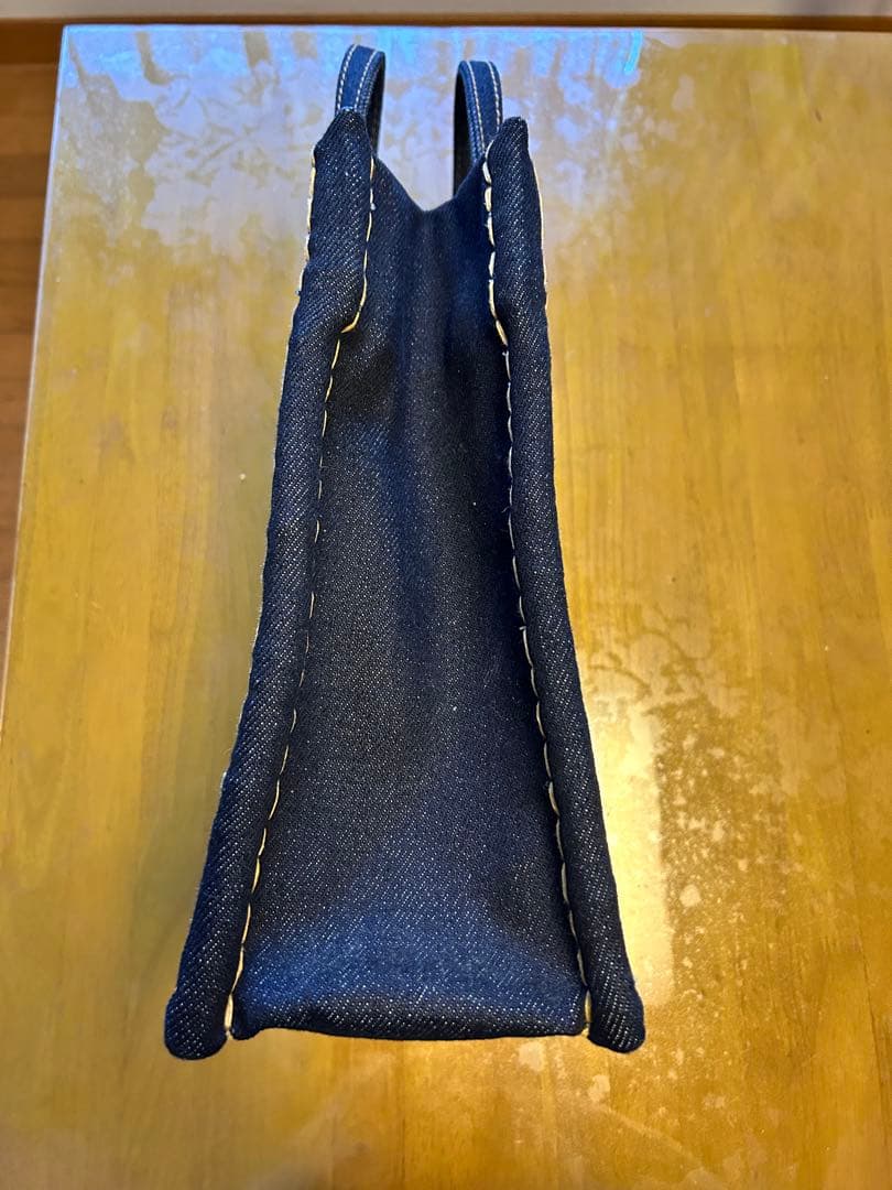 エバゴス　ebagos トートバッグ　ネイビー　キャンバス切替　 ※8日まで値下