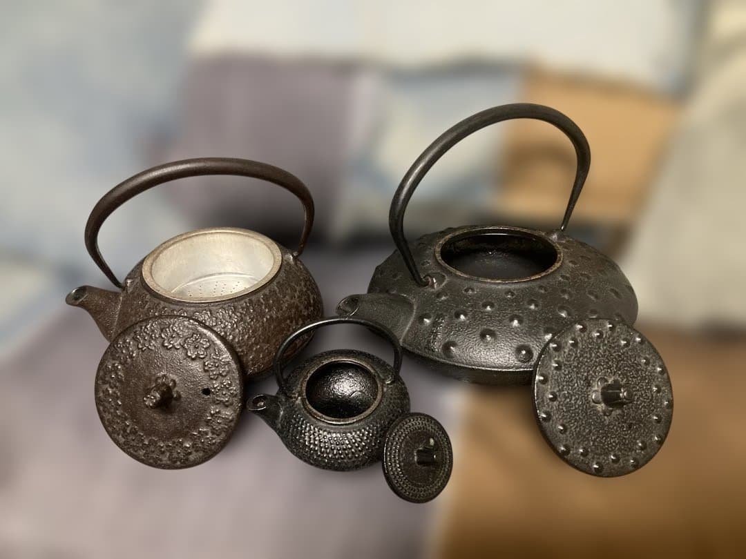 南部鉄器 鉄瓶急須おまとめ丸久等あられ未使用・中古含む